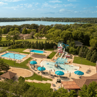 Aerial view of the Fairmont Aquatic Park