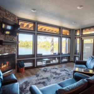 Inside the Marina Lodge overlooking Lake Sisseton on Fairmont's Chain of Lakes in Southern Minnesota