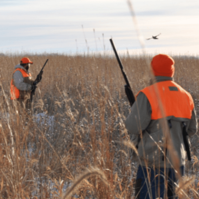 People hunting in Martin County near Fairmont