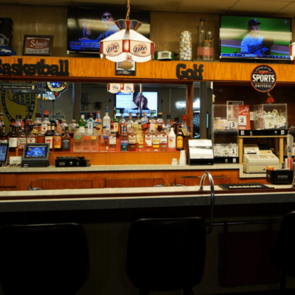 Inside the Blazer Bar and Grill in Fairmont, Minnesota