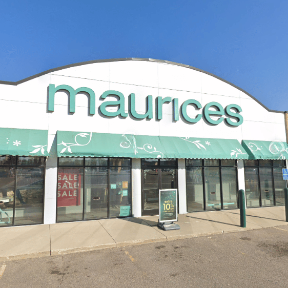 View of the outsude of the Maurices building in Fairmont