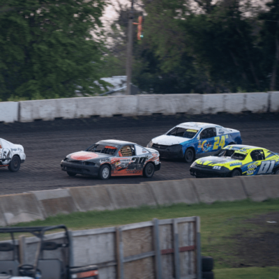 Cars Racing at the Fairmont Raceway