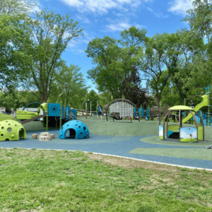 View of Gomsrud Park in Fairmont, Minnesota