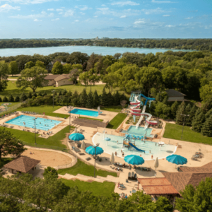 View of the Fairmont Aquatic Water Park in Southern Minnesota