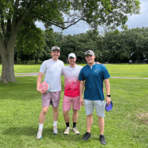 Disc Golfers at Cedar Creek Disc Golf Complex in Fairmont, Minnesota